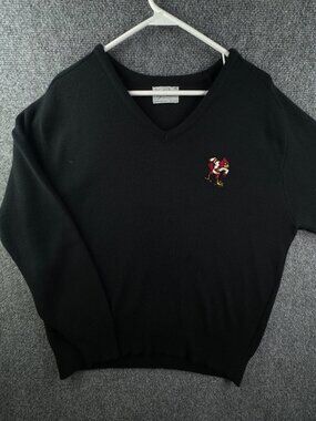 VTG Louisville Cardinals Sweater XL Pullover V Neck USA Made Old Logo Acrylic